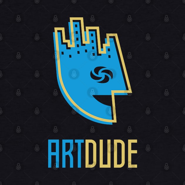 YourArtDude Logo In Blue And Gold by yourartdude